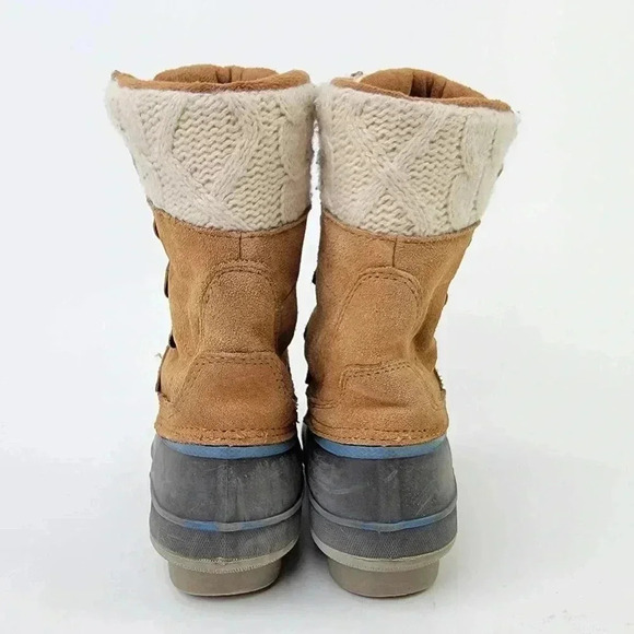 Khombu Cozy Crochet Knit Tall Duck Boots - 6.5 - Picture 2 of 9